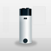 GEMA Shop Vaillant aroSTOR VWL B 200/5 Trinkwasser-Wärmepumpe in Silber und Schwarz mit digitalem Display