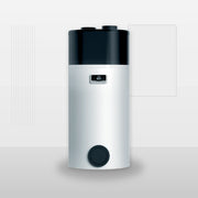 Vaillant aroSTOR VWL BM 200/5 Trinkwasser-Wärmepumpe von GEMA Shop mit 195-Liter-Speicher in weißem Design.