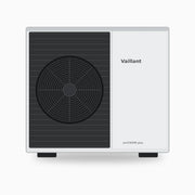 GEMA Shop Vaillant aroTHERM plus VWL 75/6 A S2 Luft/Wasser-Wärmepumpe in Weiß mit schwarzem Lüftergitter