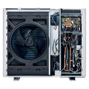 GEMA Shop Vaillant aroTHERM plus VWL 75/6 A S2 Luft/Wasser-Wärmepumpe mit geöffnetem Gehäuse und technischem Innenleben