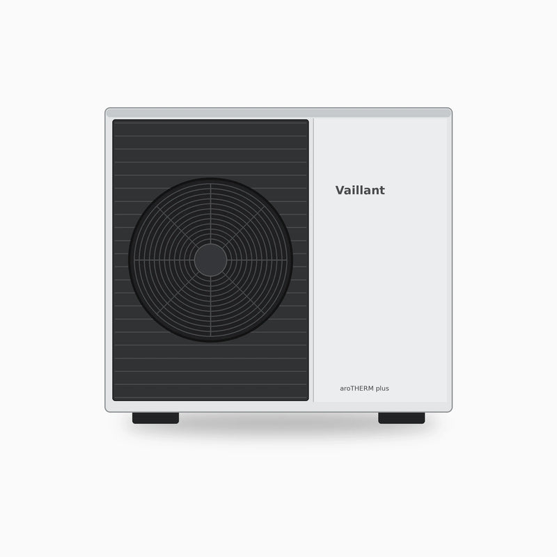 GEMA Shop Vaillant aroTHERM plus VWL 75/6 A S2 Luft-Wasser-Wärmepumpe in Weiß und Anthrazit für effizientes Heizen