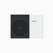 Vaillant aroTHERM plus VWL 75/6 A S2 Luft/Wasser-Wärmepumpe im GEMA Shop Design mit markantem Lüftergitter