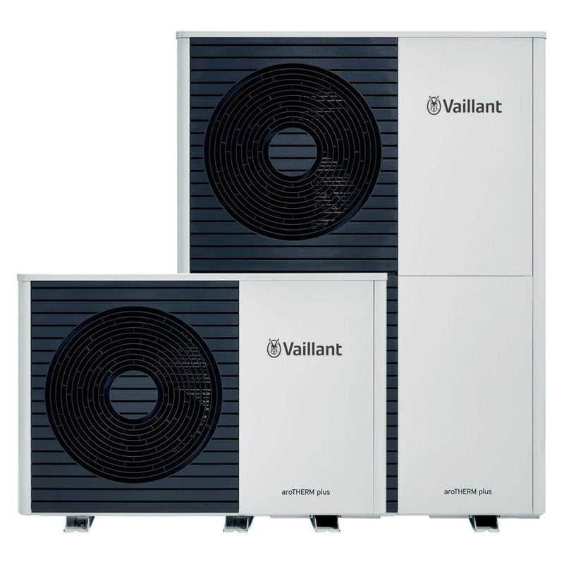 GEMA Shop Vaillant aroTHERM plus Luft-Wasser-Wärmepumpe in Weiß und Anthrazit für effiziente Heizung und Warmwasser