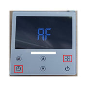 GEMA Shop digitalt styrdisplay för TITAN-THERM värmepump med Touch-knappar och blå LED-skärm