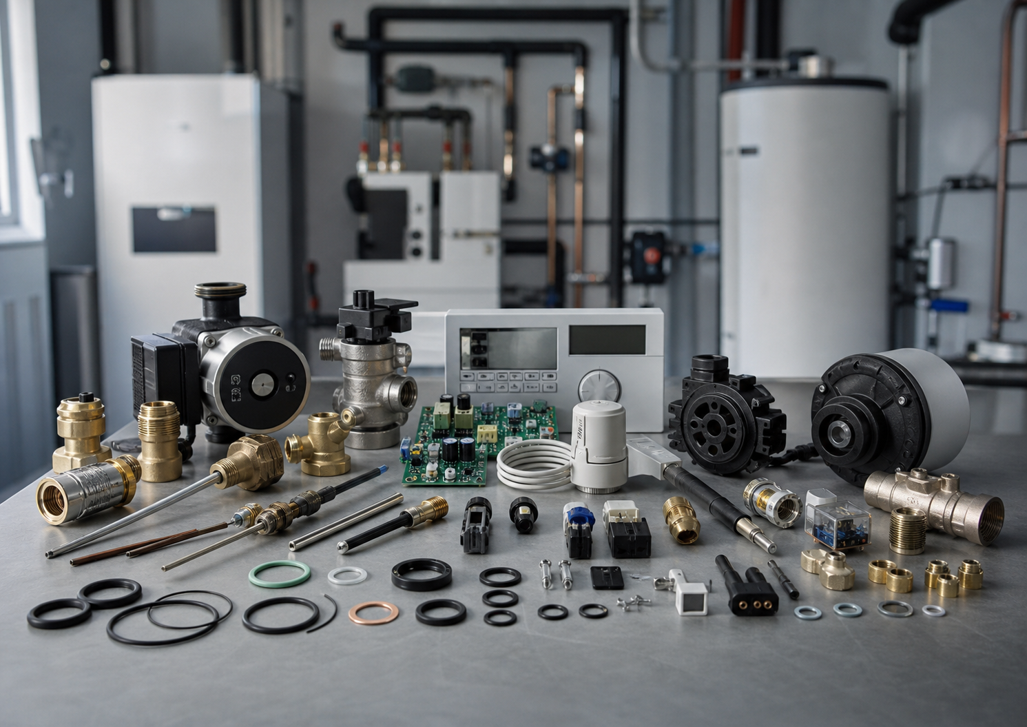 Viessmann rezerves daļas apkures tehnikai un sistēmas komponentiem tīrā darbnīcas vidē
