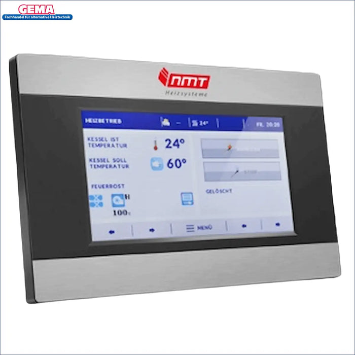 NMT PKP Kompakt Heizkessel Steuerung: digitale Anzeige, Temperaturen 🏠💧 für effizientes Heizen mit Biomasse.
