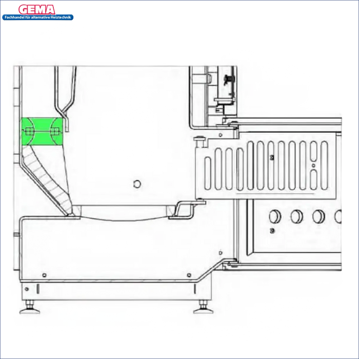 Industrielle Maschinenschemata für Original Defro DS 25 und DS 32 kW Sekundärstein
