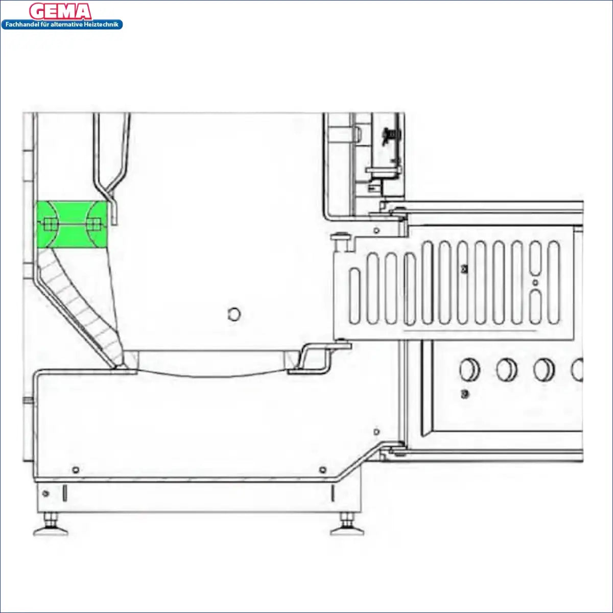 Industrielles Maschinen-Layout für Original Defro DS 25 und DS 32 kW Boiler-Zubehör