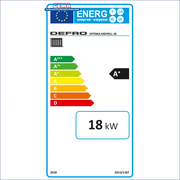 Pelletkessel Defro Optima Ekopell 18 kW (förderfähig) - GEMA Shop
