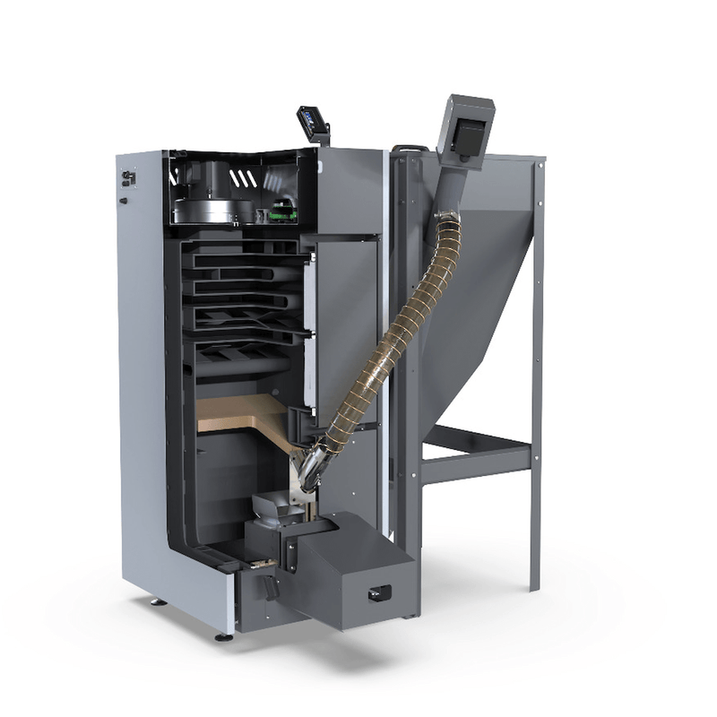 Pelletkessel NEXTPELL+ 20 kW – Effektiv uppvärmning med modernaste teknik - GEMA Shop