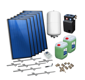 Solarpaket Flachkollektoren AMX2.85 17.22 m² für Schrägdach - GEMA Shop