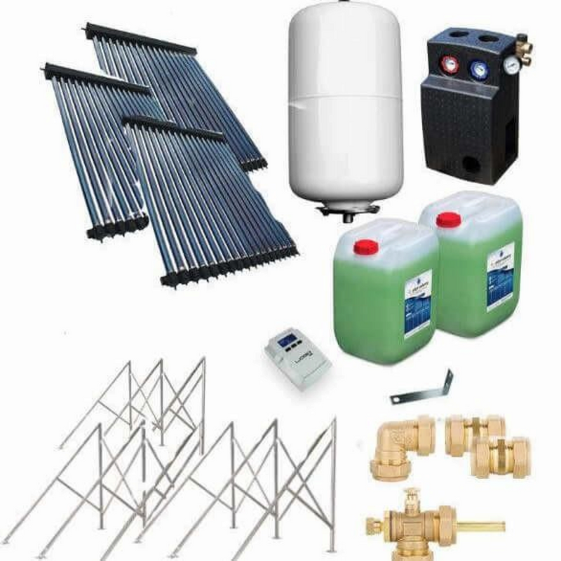 Solarpaket Röhrenkollektor HP22 Flachdach 10,83 m² - GEMA Shop