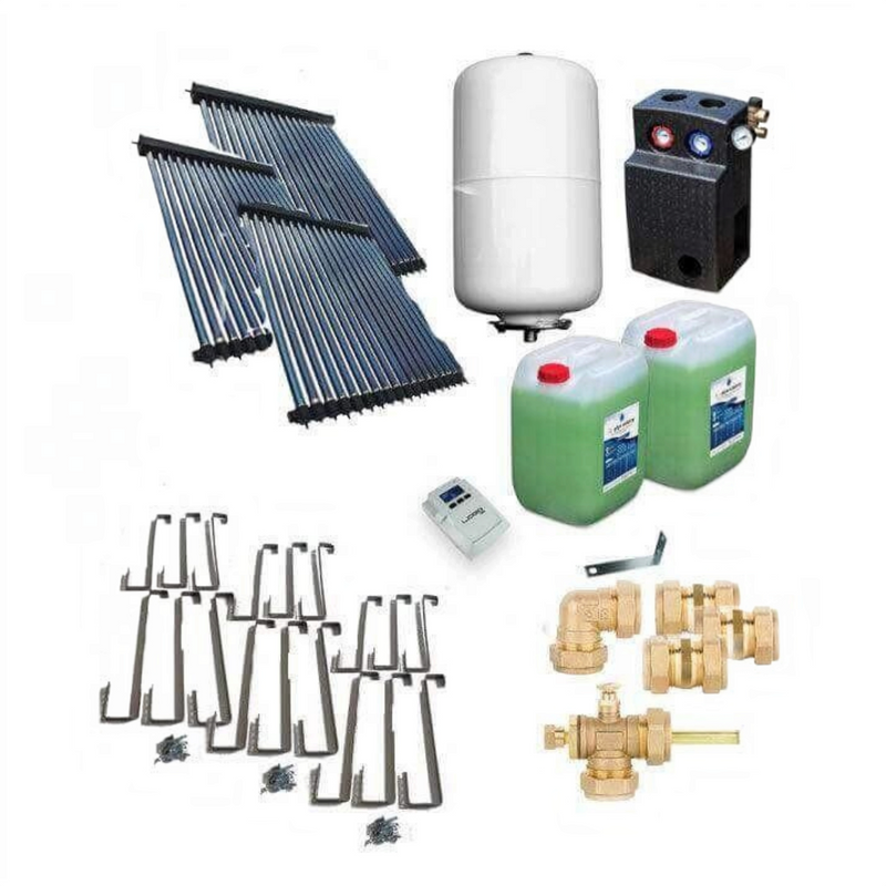 Solarpaket Röhrenkollektor HP22 Schrägdach 10,83 m² - GEMA Shop