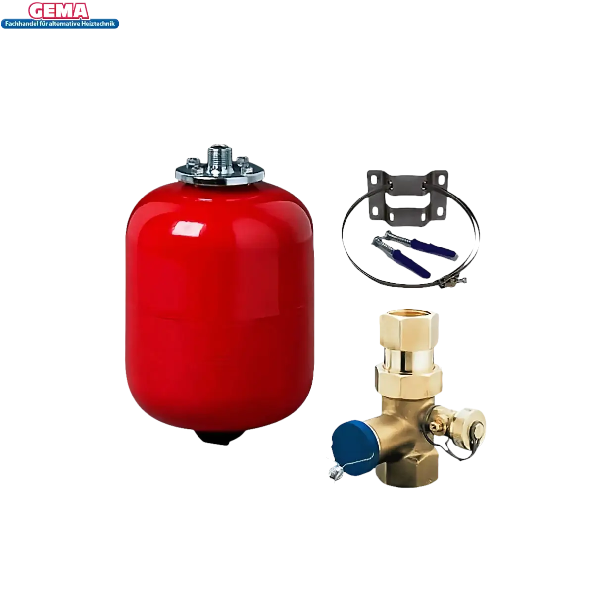 Plumbing expansion tank und Ventilkit für Pelletkessel Thermoflux mit Hygienespeicher