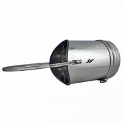 Zugbegrenzer Edelstahl Universal mit Rauchrohradapter und Dichtlippe 120 - 200mm - GEMA Shop